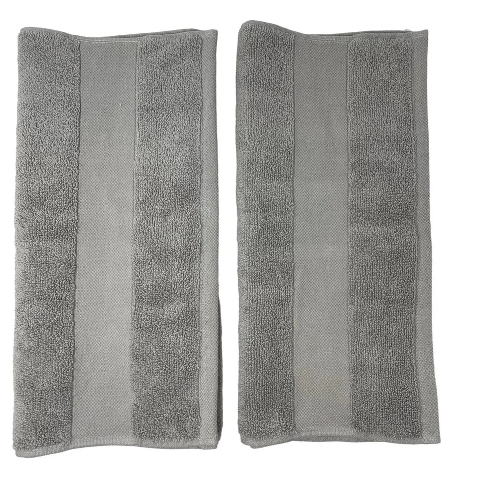 Lauren Ralph Lauren set of 2 Wescott Cape Gray Hand Towels NWT